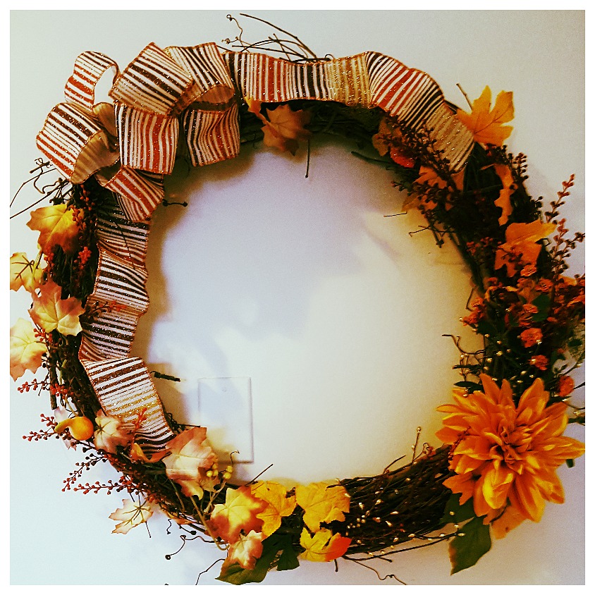 A fall wreath.